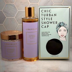 Louvelle Bath & Shower Bundle -Blackberry & Rose